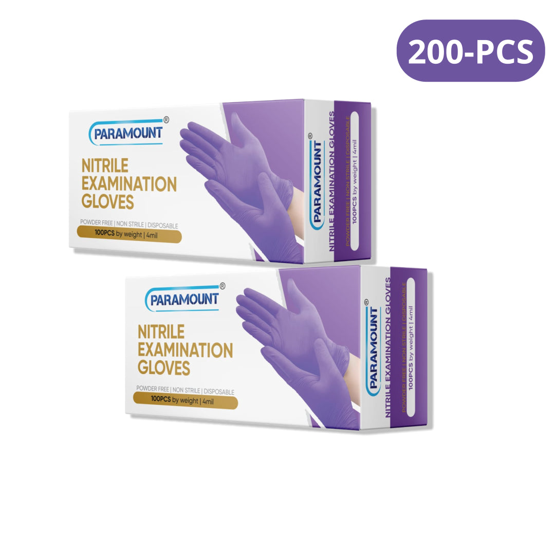 Paramount® Purple Nitrile Gloves | 4mil Exam Gloves | Powder Free Gloves