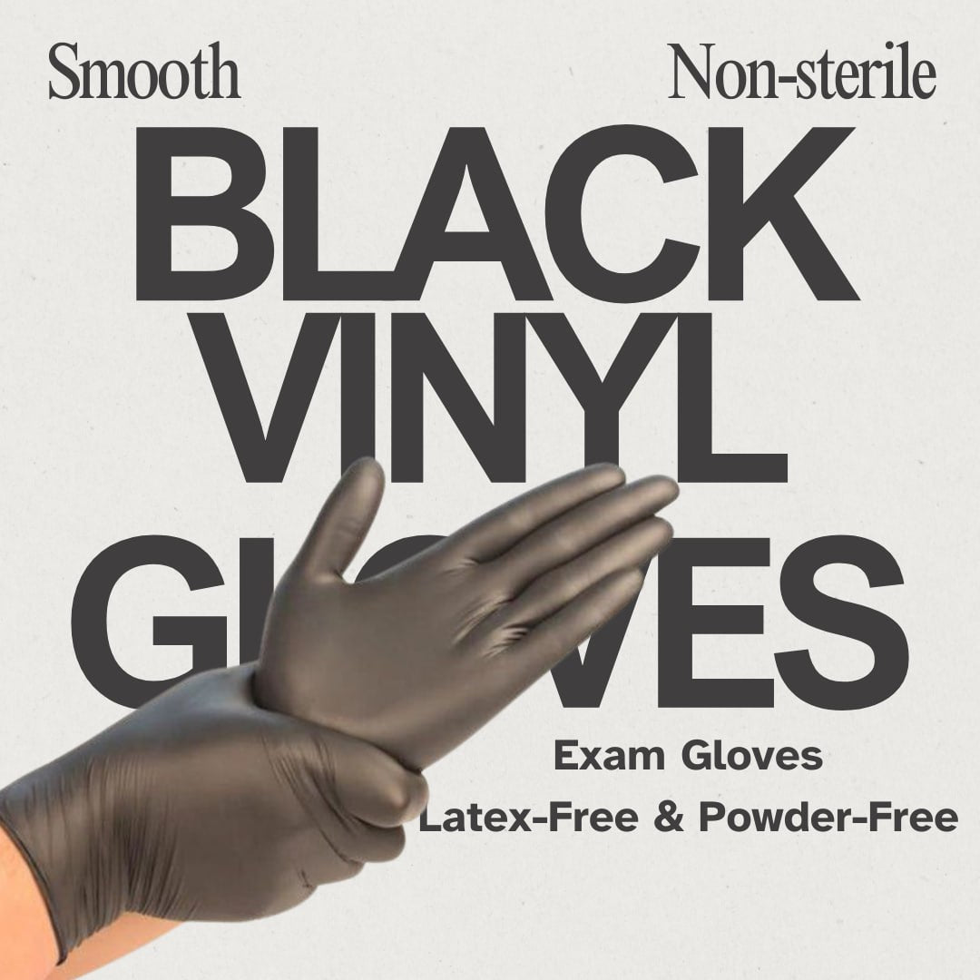 LW Concept Vinyl Exam Gloves - Latex-Free, Powder-Free, Non-Sterile