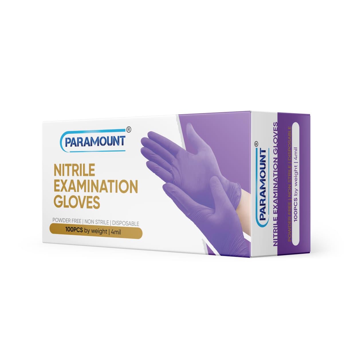 Paramount® Purple Nitrile Gloves | 4mil Exam Gloves | Powder Free Gloves