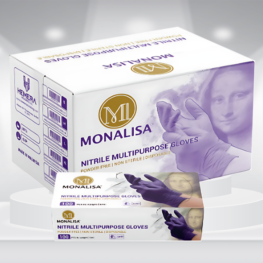 MONALISA™ Purple Nitrile Gloves | 5mil Exam Gloves | Powder Free Gloves