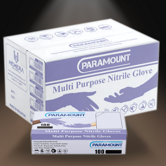 PARAMOUNT® PURPLE EXAM NITRILE GLOVES POWDER-FREE 4MIL